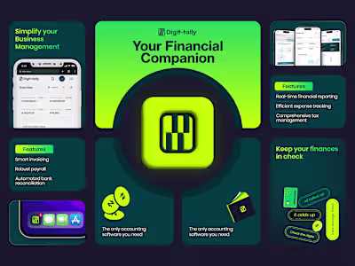 Digit-tally | Finance Management App Brand Identity Design