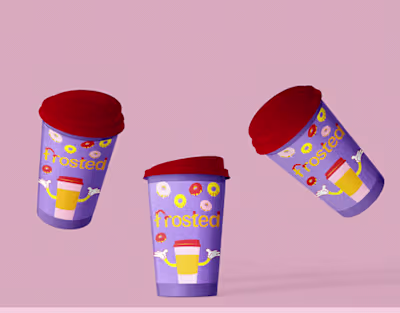 Frosted Coffee & Donut Shop Branding