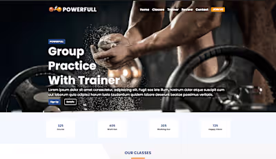 Sport Center - Responsive Fitness Website