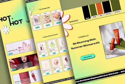 BEAUTY PLATFORM | LANDING PAGE on Behance