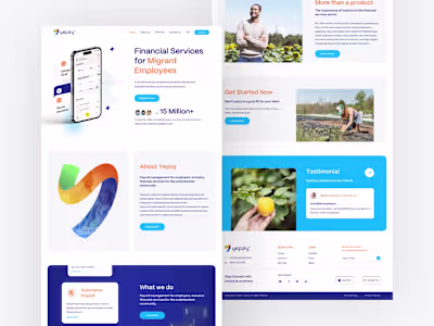 Yepsy Landing Page Design