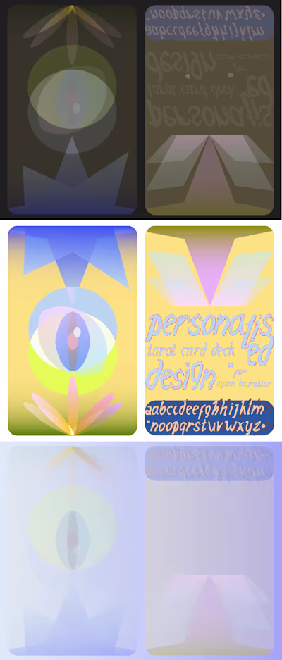 Customized tarot card deck design
