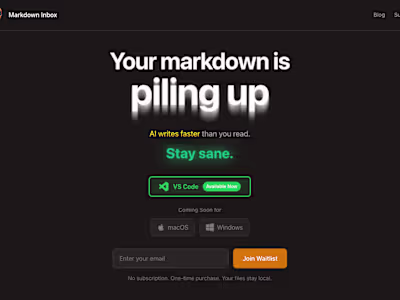 Your markdown is piling up
