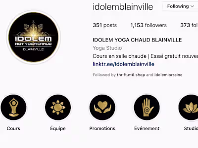 SOCIAL MEDIA MANAGER FOR LOCAL YOGA STUDIO