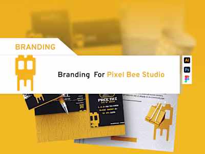 PIXEL BEE STUDIO APP BRANDING (GRAPHIC/UI|UX) on Behance