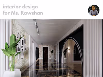 Residence interior Design for Ms. Rawshan at Gulshan, Dhaka....