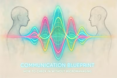 Communication Blueprint: How to Check In Without Micromanaging