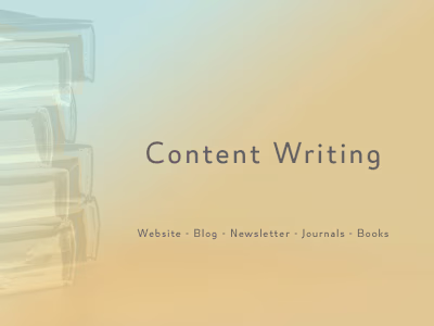 Content Writing and Booklet Design 