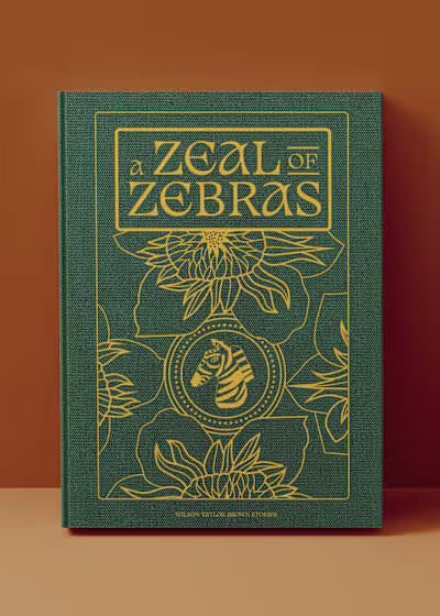 A Zeal of Zebras - Custom Travelogue Book Design