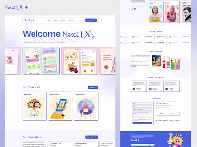Next UX One-Page Website Design & Development