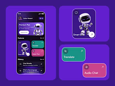 App AI Chat - Mobile Application UI