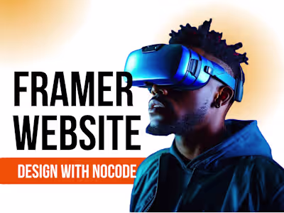 Design a portfolio website in framer, webflow, wordpress figma