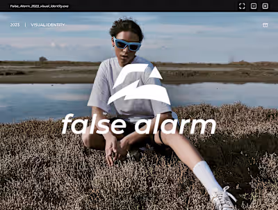 False Alarm - Branding for a streetwear shop