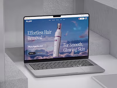 Beauty Product eCommerce Website Redesigned the Pluxy Epil P...