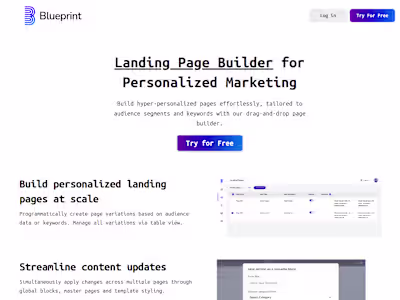 Blueprint.io - Landing Page Builder & Marketing Automation Soft…