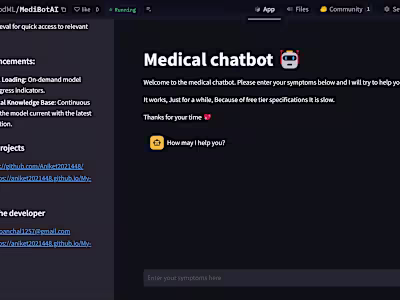 🤖 MediBot AI – AI-Powered Medical Chatbot