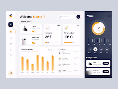 Smart Home App, Website & Dashboard