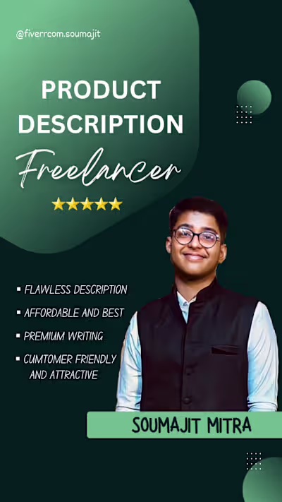 I will create a fawless and attractive product description