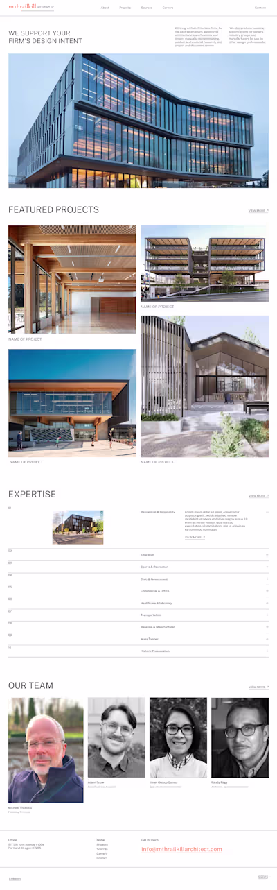 MK Architects Web Design