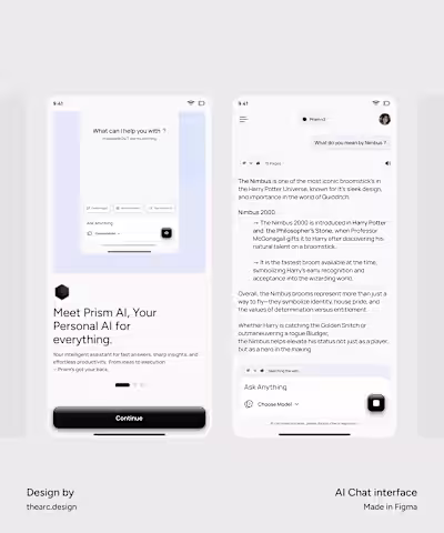 LLM-based Chat Interface Design for Prism AI