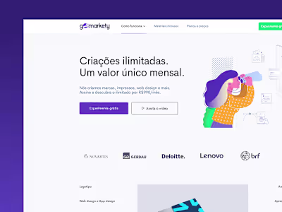 GoMarkety - Startup Website Design