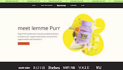 High-Conversion Landing Page for 'lemme Purr'