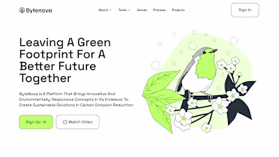 Bytenova Green Energy Solutions Website Development