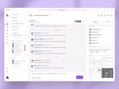 Inbox & Team Communication UI/UX