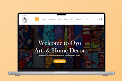 OYO Arts & Home Decor Wix Website Design