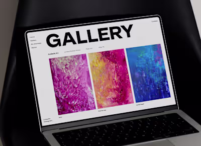 Gallery Website for Aida Murad