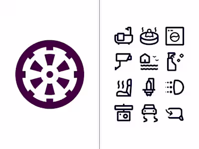 Car features and property amenities icons
