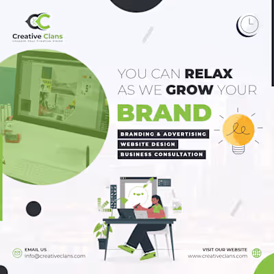 YOU CAN RELAX AS WE GROW YOUR BRAND 