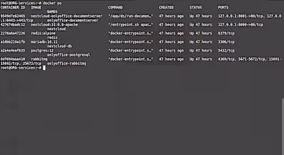 Nextcloud Setup using docker