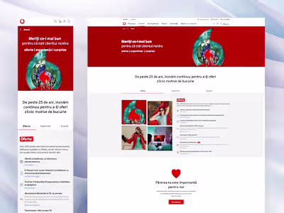Vodafone Campaign Page Design