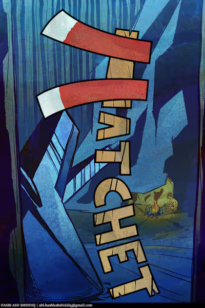 Hatchet, Book Cover Illustraion, Fan Art