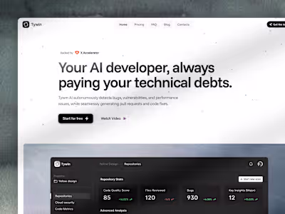 Tywin – A Framer Template for Developer-Focused Products