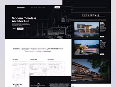 Amsterdam - Architecture Studio (Landing Page)