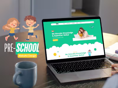 Kids Learning Hub — Landing Page Redesign Concept