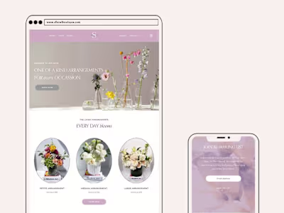 S Floral Designs | Squarespace Website Design
