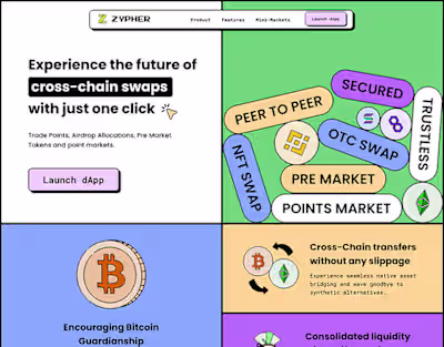 Crypto Landing Page Design