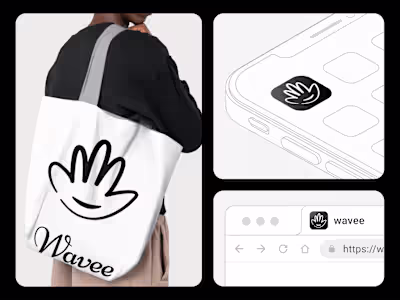 Wavee – Friendly Communication Brand Logo Design “Say hello,...