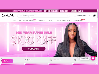 CurlyMe Hair Official Site | Wear Go Glueless Wigs