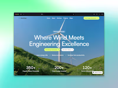 Modern Renewable Energy Website Design & Development