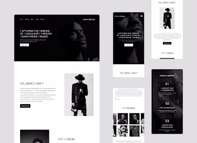Photographer Portfolio Website Design