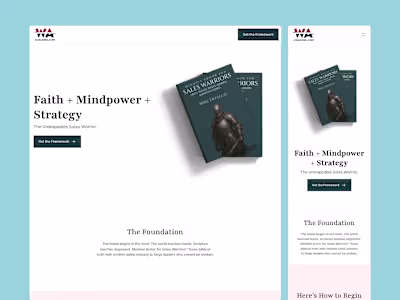 Warrior Armor Landing Experience Design