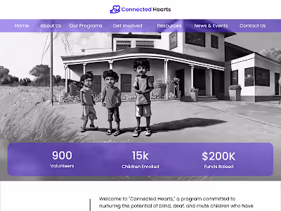 Non-profit organization website