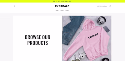 E-commerce Website for Clothing Brand