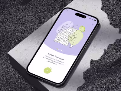 Mobile App UI UX Design - Wellness & Meditation Player IOS App