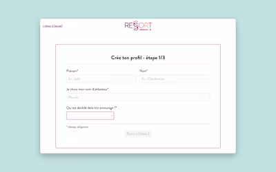 Ressort! Grief Support Platform Development