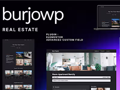 Real Estate Custom Listing by BurjoWP